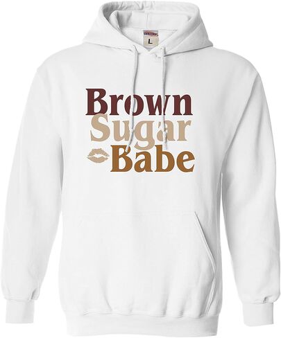كنزة بقلنسوة للرجال والنساء من Go All Out Brown Sugar Babe Black Women Heritage Pride in Saudi Arabia