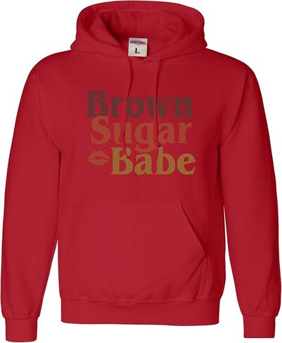 كنزة بقلنسوة للرجال والنساء من Go All Out Brown Sugar Babe Black Women Heritage Pride in Saudi Arabia