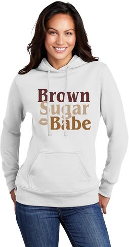 كنزة بقلنسوة للرجال والنساء من Go All Out Brown Sugar Babe Black Women Heritage Pride in Saudi Arabia