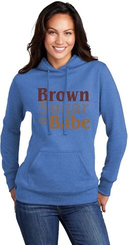 كنزة بقلنسوة للرجال والنساء من Go All Out Brown Sugar Babe Black Women Heritage Pride in Saudi Arabia
