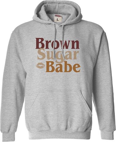 كنزة بقلنسوة للرجال والنساء من Go All Out Brown Sugar Babe Black Women Heritage Pride in Saudi Arabia