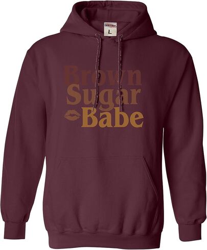 كنزة بقلنسوة للرجال والنساء من Go All Out Brown Sugar Babe Black Women Heritage Pride in Saudi Arabia