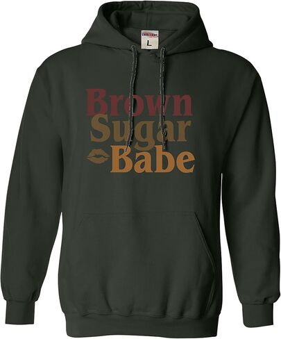 كنزة بقلنسوة للرجال والنساء من Go All Out Brown Sugar Babe Black Women Heritage Pride in Saudi Arabia