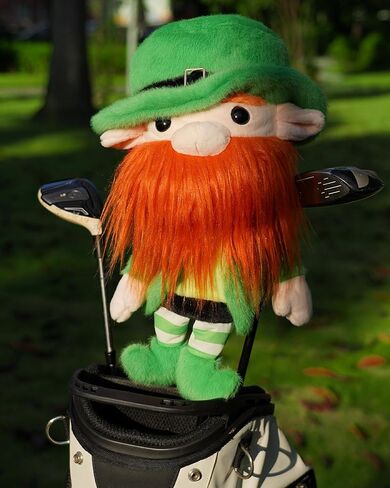 Big Teeth Driver Headcover Funny Leprechaun Golf Club Covers for 460cc Driver Club, Golf Head Covers Funny St.Patrick's Day Gift in Saudi Arabia