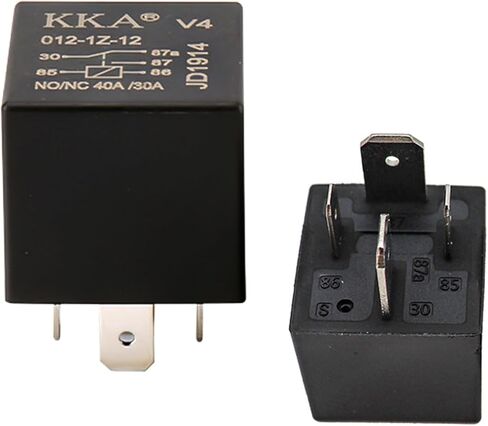 سيارة مكونة من قطعتين بأربعة أرجل 24 فولت JD1914 مرحلات 40/30 أمبير 4 سنون، مع مقابس سلكية، بدون مسند للظهر، مناسبة لإزالة الضباب، جهاز إيقاف التشغيل، التحكم في مضخة الزيت، التحكم في مروحة التبريد in Kuwait