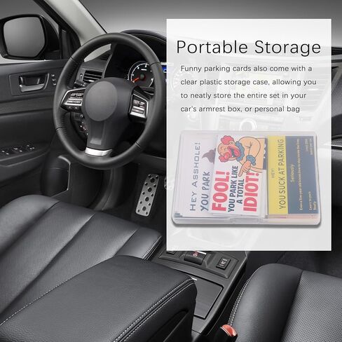 60PCS Funny Bad Parking Cards,You Suck at Parking/You Parked Like an Assholé Cards Look Like Real $100/$50 Bills,Bad Parkings Stickers with 6 Hilarious Designs as Prank Gifts in Kuwait