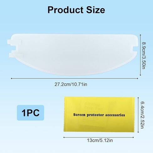 1 قطعة درع خوذة عالمي مضاد للضباب، خوذة دراجة نارية مضادة للضباب، طبقة واقية مضادة للمطر وكارهة للماء من أجل رؤية واضحة للركوب في جميع الظروف الجوية in Kuwait