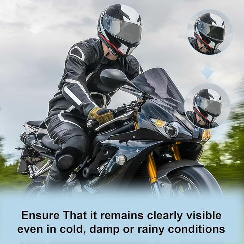 1 قطعة درع خوذة عالمي مضاد للضباب، خوذة دراجة نارية مضادة للضباب، طبقة واقية مضادة للمطر وكارهة للماء من أجل رؤية واضحة للركوب في جميع الظروف الجوية in Kuwait