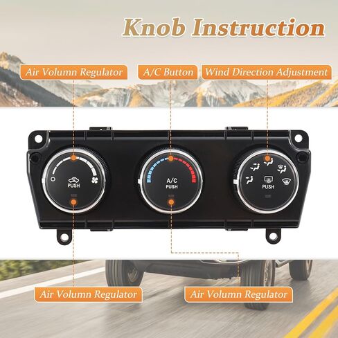 وحدة التحكم في المناخ AC لسيارة جيب رانجلر JK 2014-2018 68197433AB 68197433AA HVAC لوحة التحكم في المناخ in Kuwait