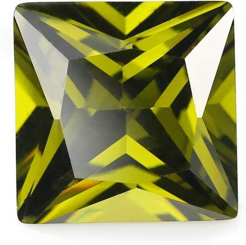 10 قطع 5 قطع مربعة من أحجار الزركونيا المكعبة - أحجار كريمة صناعية لصنع المجوهرات in Kuwait