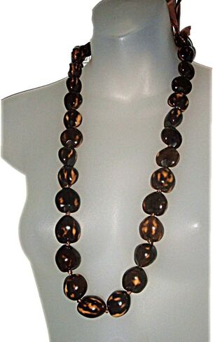 نمر هاواي براون / تان كوكوي الجوز التخرج لوا لي قلادة in Kuwait