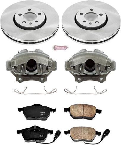 Power Stop KCOE898 Autospecialty 1-انقر فوق طقم فرامل بديل OE مع الفرجار in Kuwait