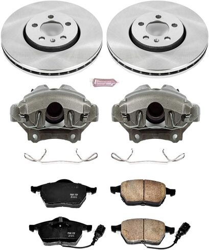Power Stop KCOE898 Autospecialty 1-انقر فوق طقم فرامل بديل OE مع الفرجار in Kuwait