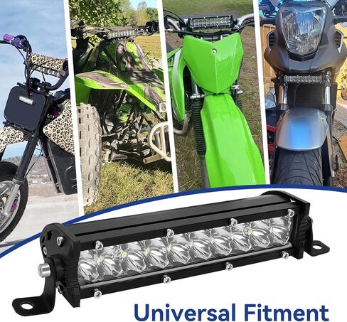 طقم لاسلكي لشريط إضاءة الدراجة الترابية العالمي لـ SSR110 CRF110 KLX110 140 KX250 TTR110 YZ125، شريط إضاءة LED للدراجة النارية مقاوم للماء لـ 7/8 بوصة مقود دراجة كهربائية صغيرة ATV Dirtbike ملحق in Saudi Arabia