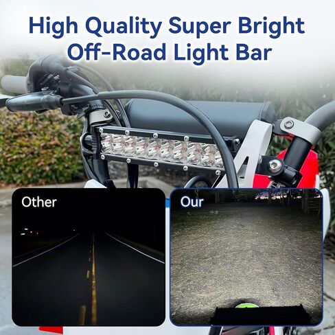 طقم لاسلكي لشريط إضاءة الدراجة الترابية العالمي لـ SSR110 CRF110 KLX110 140 KX250 TTR110 YZ125، شريط إضاءة LED للدراجة النارية مقاوم للماء لـ 7/8 بوصة مقود دراجة كهربائية صغيرة ATV Dirtbike ملحق in Saudi Arabia