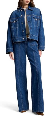 7 For All Mankind بنطال جينز نسائي عالي الارتفاع ومريح in Saudi Arabia