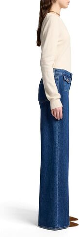 7 For All Mankind بنطال جينز نسائي عالي الارتفاع ومريح in Saudi Arabia