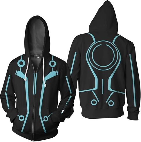 أنيمي زي سترة الرجال النساء الفيلم تأثيري مقنعين هوديي معطف البلوزات المطبوعة سستة للبالغين in Kuwait