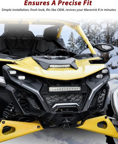 لوحات زخرفة الإضاءة النهارية لـ Can Am Maverick R 2024+، مجموعة لوحة زخرفة DRL لملحقات Can-Am Maverick R MAX X RS 2024-2026، استبدال #708500016#708500017، اليسار واليمين in Saudi Arabia