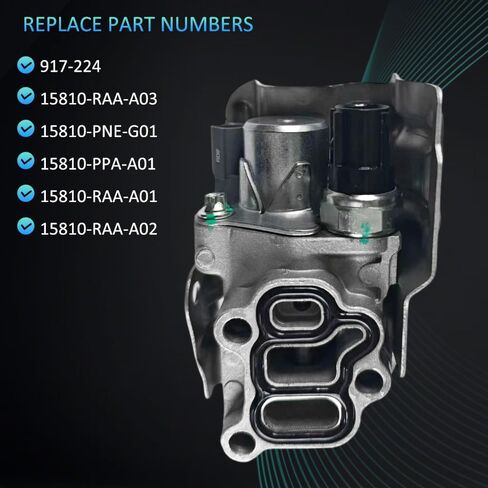 صمام بكرة الملف اللولبي VTEC مع مفتاح ضغط الزيت وحشية، متوافق مع 2002-2011 Honda Accord Civic CR-V Element Acura RSX 2.0L 2.4L,15810-RAA-A03, 15810-PNE-G01, 15810-PPA-A01 in Kuwait