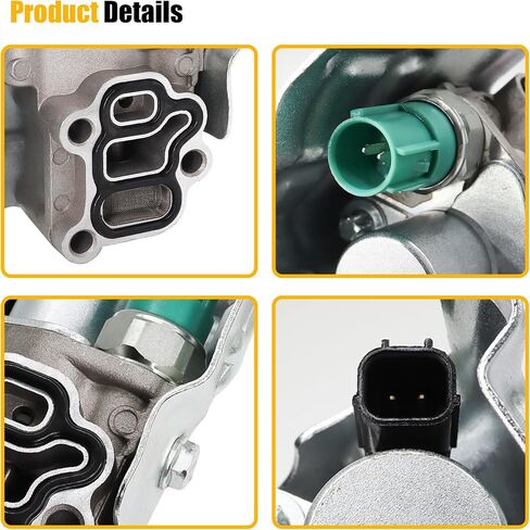 صمام بكرة الملف اللولبي VTEC مع مفتاح ضغط الزيت وحشية مناسب لـ 2002-2011 Honda Accord Civic CR-V Element Acura RSX L4 2.4L يستبدل 15810-RAA-A03 15810-PNE-G01 15810-PPA-A01 917-224 in Kuwait