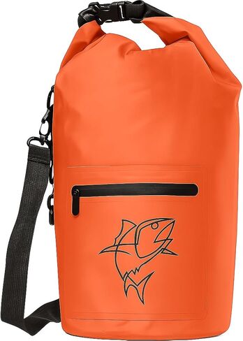 حقائب ظهر جافة مقاومة للماء، عبوة من 3 قطع | حقيبة تبريد جافة معزولة خفيفة الوزن سعة 15 لترًا باللون الرمادي، و15 لترًا باللون الأزرق، و15 لترًا | سهلة الحمل أثناء السفر والتخييم وصيد الأسماك وركوب القوارب والسباحة والتجديف بحقيبة الشاطئ المقاومة للماء in Kuwait