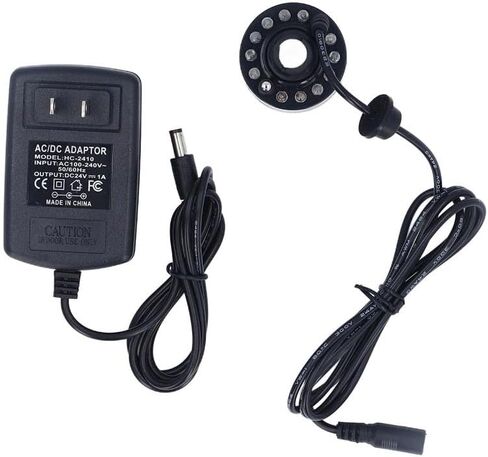 Black Plastic Reptile Tank Fogger Quiet Operations Mini LED Colorful Lights Fog Machine Reptile Humidifier Terrarium Fish Tank Supplies in Kuwait