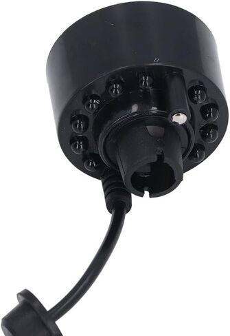 Black Plastic Reptile Tank Fogger Quiet Operations Mini LED Colorful Lights Fog Machine Reptile Humidifier Terrarium Fish Tank Supplies in Kuwait