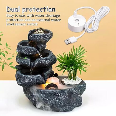 ZORZA 1Pcs USB Mist Maker Fogger Air Humidifier with Water Level Sensor 5V Waterproof Atomizer for Fish Tank Aquarium Pond Fountain Rockery Decor with Long Cable in Saudi Arabia