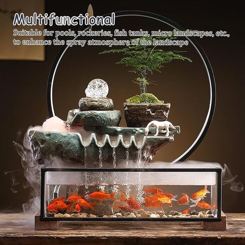ZORZA 1Pcs USB Mist Maker Fogger Air Humidifier with Water Level Sensor 5V Waterproof Atomizer for Fish Tank Aquarium Pond Fountain Rockery Decor with Long Cable in Saudi Arabia
