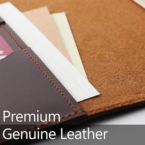 Krozur Hobonichi Techo Original Planner Cover A6, Genuine Leather, Leather Cover for Hobinichi Techo Original Planner A6, with a Build-In Pen Loop, Chestnut in Saudi Arabia