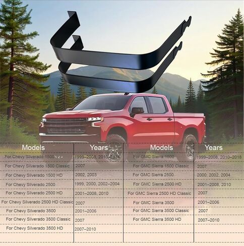 578-183 Fuel Tank Strap for 99-08 for Chevy Silverado 1500 01-08 10 for Chevy Silverado with Bolts & Locking Nuts in Saudi Arabia