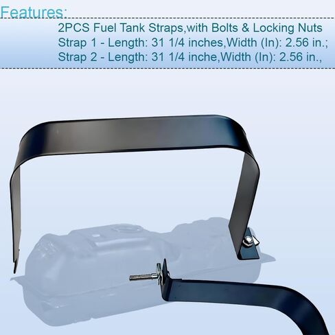 578-183 Fuel Tank Strap for 99-08 for Chevy Silverado 1500 01-08 10 for Chevy Silverado with Bolts & Locking Nuts in Saudi Arabia