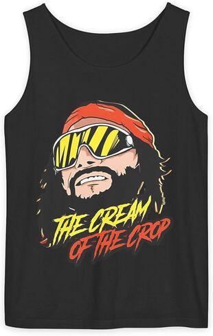 قميص Macho Man Tank Top Oh Yes Randy Savage The Cream of The Crop Vintage Pro Wrestling هدية للجنسين للبالغين in Kuwait