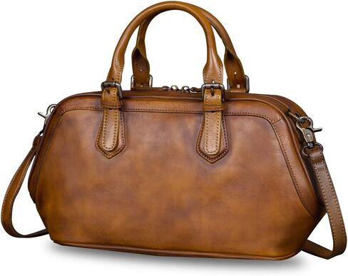 Genuine Leather Bags for Women Top Handle Handmade Handbag Vintage Style Crossbody Purses Satchel in Saudi Arabia