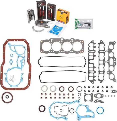 Evergreen SA-5494168215-7 Full Gasket Set Bearings Rings Fit 86-89 Toyota Celica GTS 3SGELC in Saudi Arabia