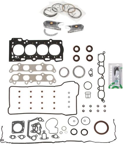 Evergreen SA-5494198960-6 مجموعة حشية كاملة حلقات محامل متوافقة مع/لـ 00-06 Toyota Celica GTS Matrix 2.4L 2ZZGE in Saudi Arabia