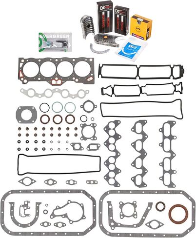 Evergreen SA-5494168246-5 Full Gasket Set Bearings Rings Fit 85-87 Toyota Corolla MR2 1.6 4AGEC 4AGELC in Saudi Arabia