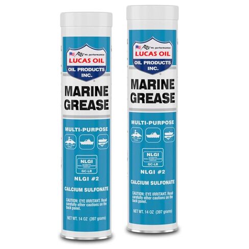 Marine Grease – 14 oz Cartridges (2-Pack) | Waterproof Lithium Complex | Trailer Hub & Wheel Bearing Lubricant | Ideal for Prop Shafts, Steering Linkages, Winches in Saudi Arabia
