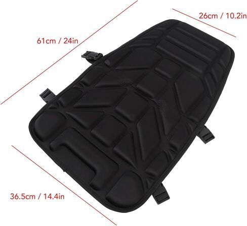 Motorcycle Seat Pad ATV Seat Cover Padded Breathable Shock Absorbing Antislip Motorcycle Seat Pad Protector for Most Snowmobile Black in Saudi Arabia