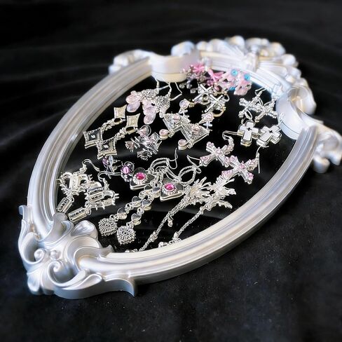 Gift-Ready Pink Punk Y2K Cyberpunk Mystery Jewelry Jar, 30 Pieces, Silver Tone with Pink Accents, Cute but Edgy,lightweight&Petite Fashion Jewelry Gift for Women, Unique Anniversary Birthday Gift for Her in Kuwait