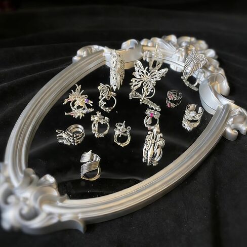 Gift-Ready Pink Punk Y2K Cyberpunk Mystery Jewelry Jar, 30 Pieces, Silver Tone with Pink Accents, Cute but Edgy,lightweight&Petite Fashion Jewelry Gift for Women, Unique Anniversary Birthday Gift for Her in Kuwait