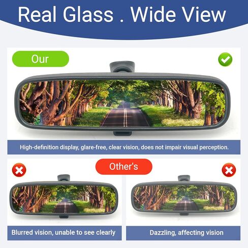 Interior Rear View Mirror Fits 2003-2024 Nissan Altima，2006-2023 Sentra，2004-2023 Titan，2008-2024 Rogue,2006-2023 Maxima,2017-2024 Kicks,2010-2024 Frontier,2005-2024 Pathfinder in Kuwait