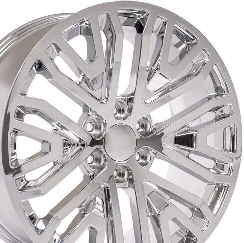 OE Wheels CV37 22 Inch Rim Fits Sierra 1500 Style 6x139.7 22x9 Chrome - Hollander 5906 (1) in Saudi Arabia