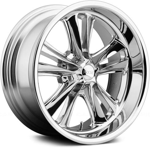 عجلة Foose F097 المفصلية المخصصة - كروم 17 بوصة × 8 بوصة، 1 إزاحة، نمط مسمار 5 × 120.65، محور 72.6 مم in Saudi Arabia
