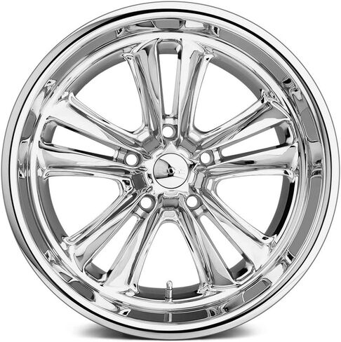 عجلة Foose F097 المفصلية المخصصة - كروم 17 بوصة × 8 بوصة، 1 إزاحة، نمط مسمار 5 × 120.65، محور 72.6 مم in Saudi Arabia