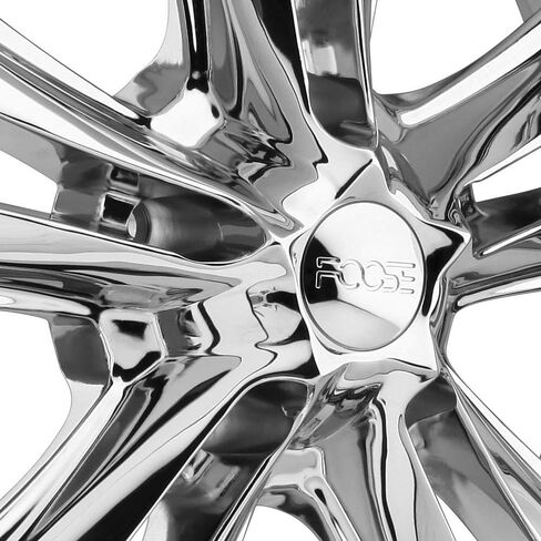 عجلة Foose F097 المفصلية المخصصة - كروم 17 بوصة × 8 بوصة، 1 إزاحة، نمط مسمار 5 × 120.65، محور 72.6 مم in Saudi Arabia