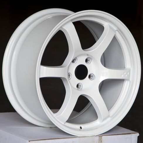 Circuit Performance CSF1 18x9.5 Gloss White 5x100 [+38mm] 57DR Style Compatible with Subaru WRX BRZ FRS GT86 etc in Saudi Arabia