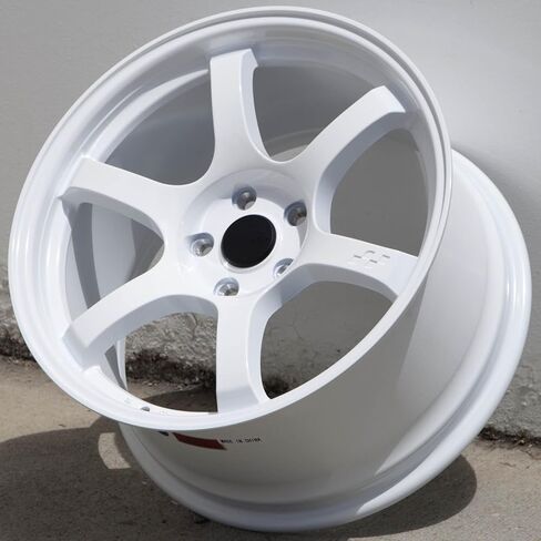Circuit Performance CSF1 18x9.5 Gloss White 5x100 [+38mm] 57DR Style Compatible with Subaru WRX BRZ FRS GT86 etc in Saudi Arabia