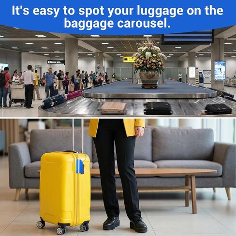 6 Pack Suitcase Tags for Luggage Tags for Suitcases with Name Id Card Durable Aluminum Luggage Baggage Tag Identifiers Travel Tag for Luggages Travel Essentials in Saudi Arabia